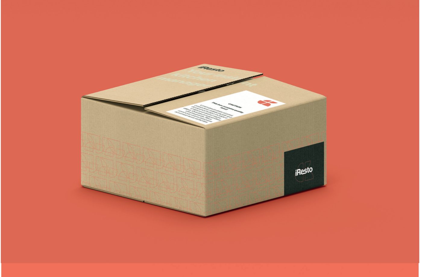 Verpakking met iResto-label